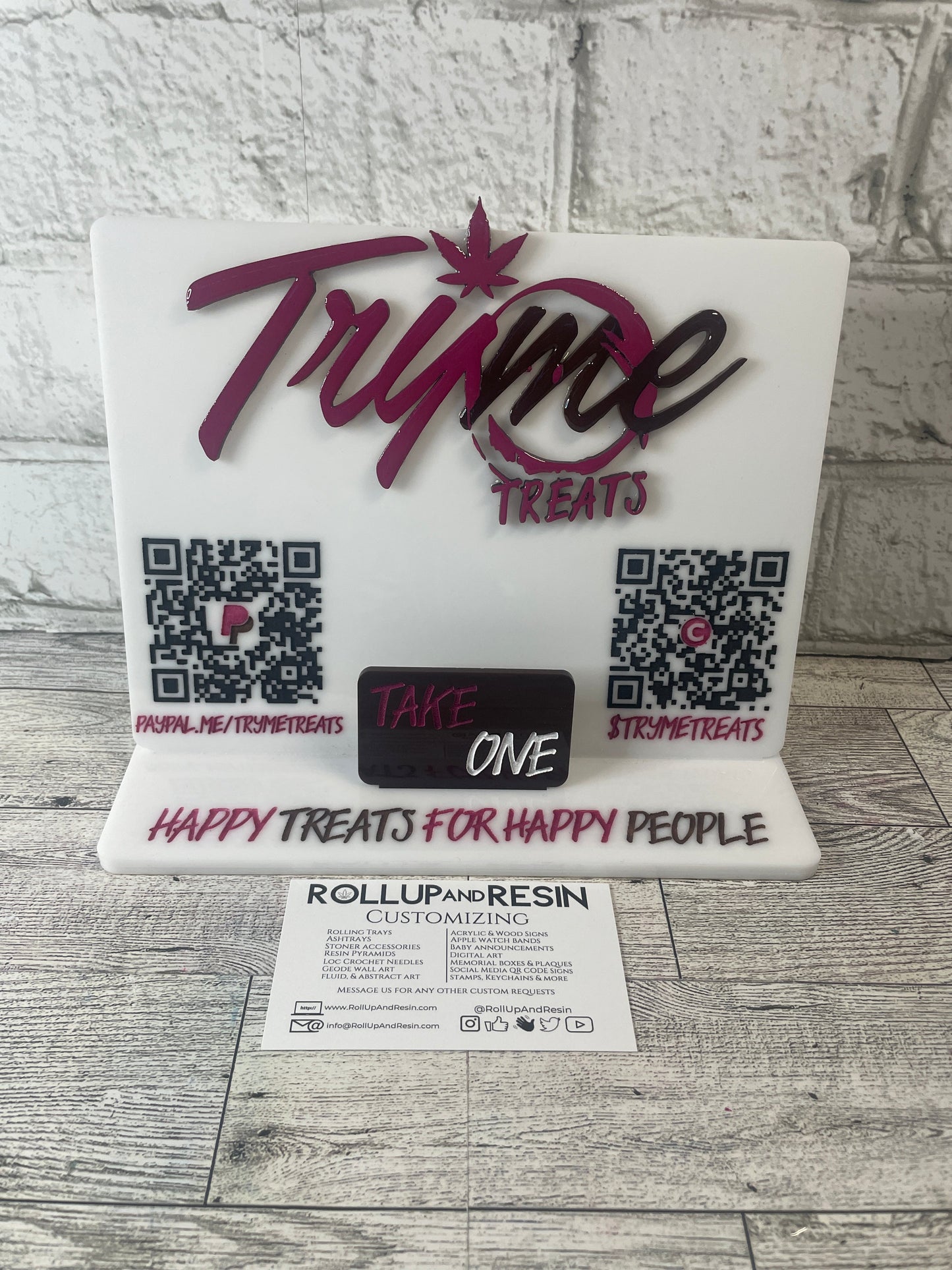 Custom QR Code Scan Sign