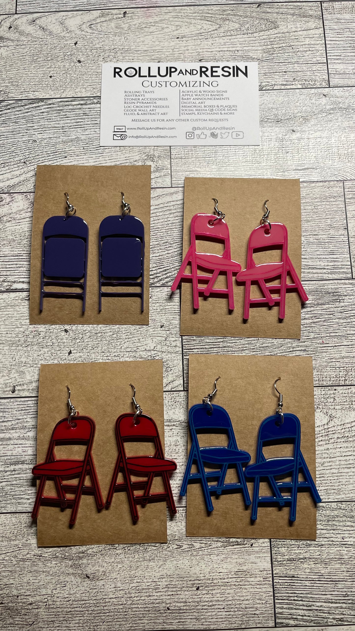 Folding Chair Earrings