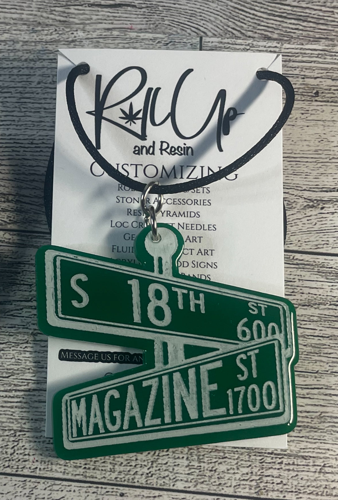 Street Sign Charm